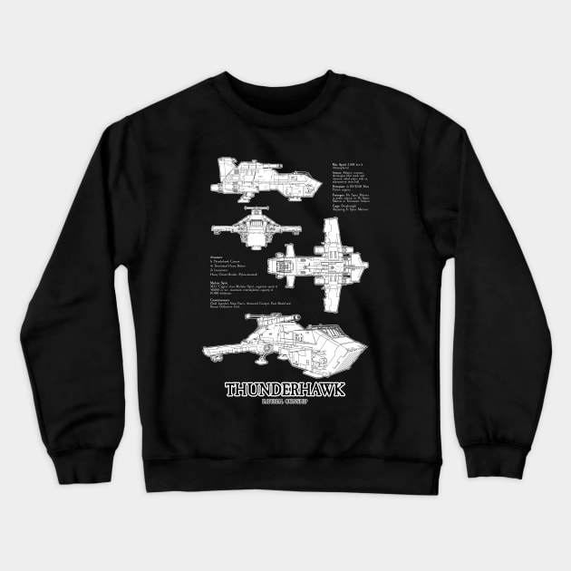 Thunderhawk Crewneck Sweatshirt by SimonBreeze